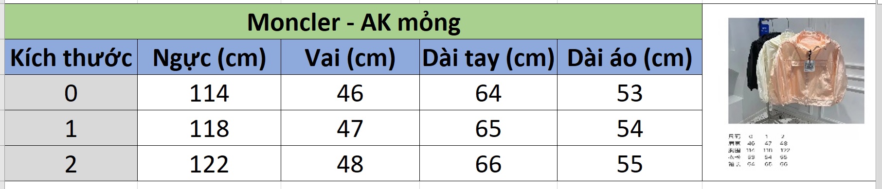 Áo khoác gió mỏng thời trang Moncler nữ ⚡️ [ HÀNG XUẤT DƯ ] [CAO CẤP]