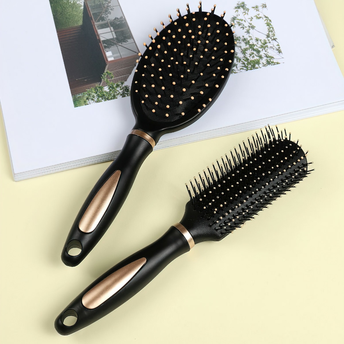 Lược Chải Tóc Gỡ Rối TMR Xinh Xắn Nhiều Kiểu Dáng Lựa Chọn Vuông Oval Tròn Và Bán Nguyệt - LAZYL