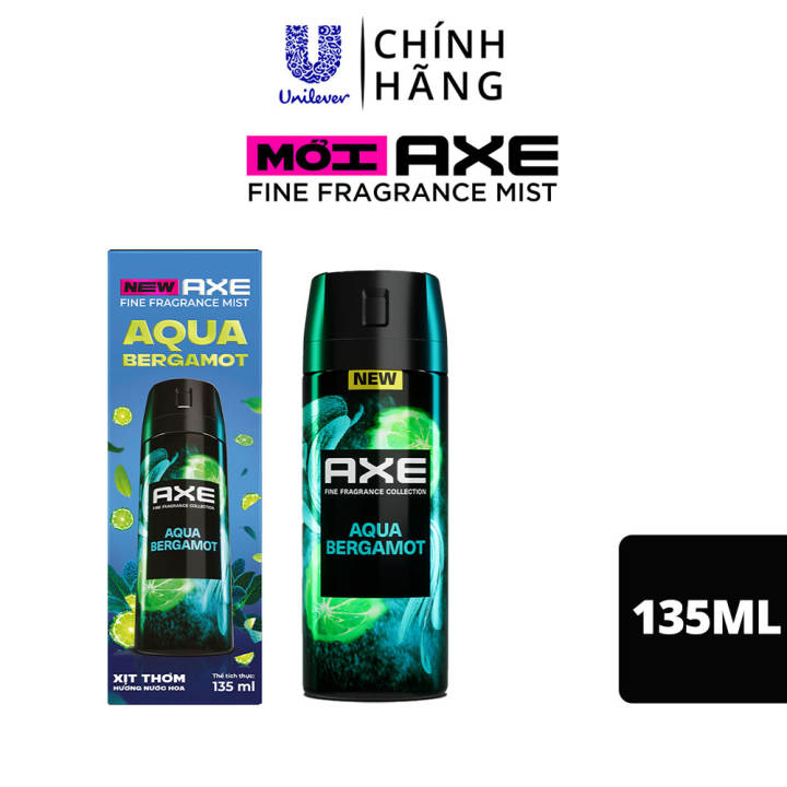 Xịt thơm nước hoa cao cấp AXE 135ml, Fine Fragrance mist lưu hương tinh tế và khử mùi lên tới 72h