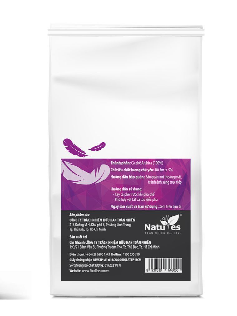 Cà Phê Nguyên Chất Fit Coffee - ARABICA 1Kg Hạt