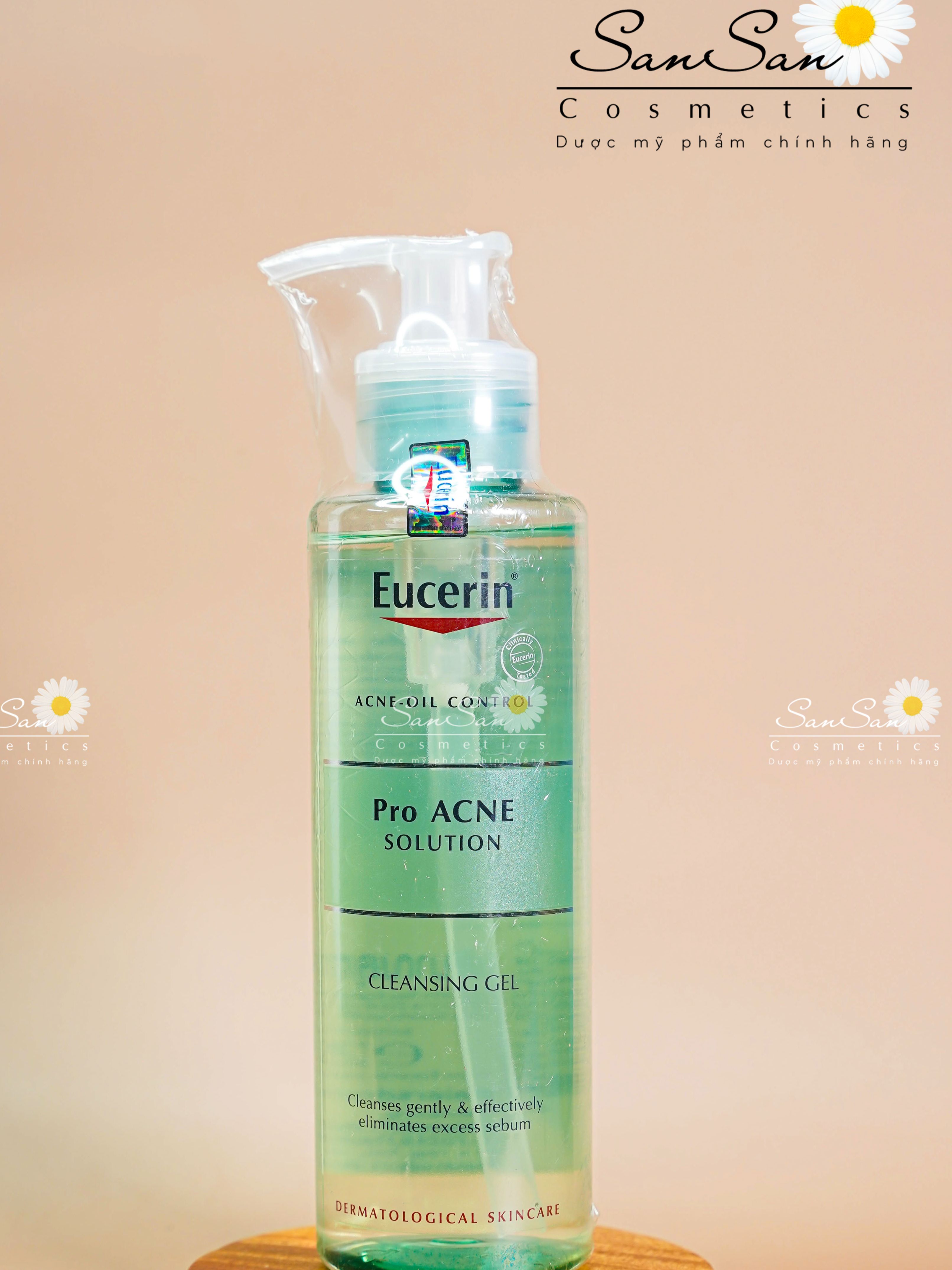 Sữa Rửa Mặt Eucerin Cho Da Dầu Mụn- Eucerin Pro ACNE Solution Cleansing Gel 200ml Acne Oil Control Proacne