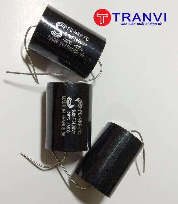 TỤ PHÂN TẦN LOA 6,8MF 400V-BỘ 2 CÁI