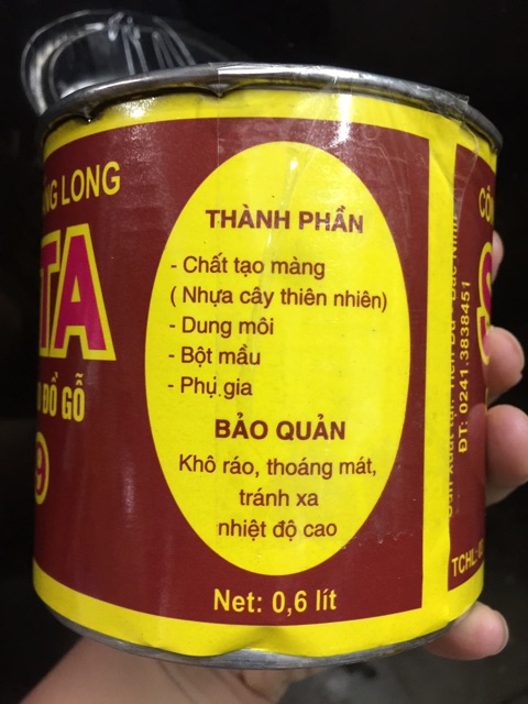 Sơn ta cho gỗ màu cánh gián 500ml