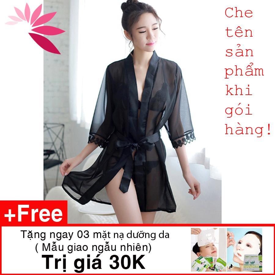 Váy ngủ voan , áo choàng ngủ sexy 3 chi tiết cao cấp AN05/ AN20  tặng quà trị giá 30k.Mua 2 giảm 10% Fllow giảm 20k