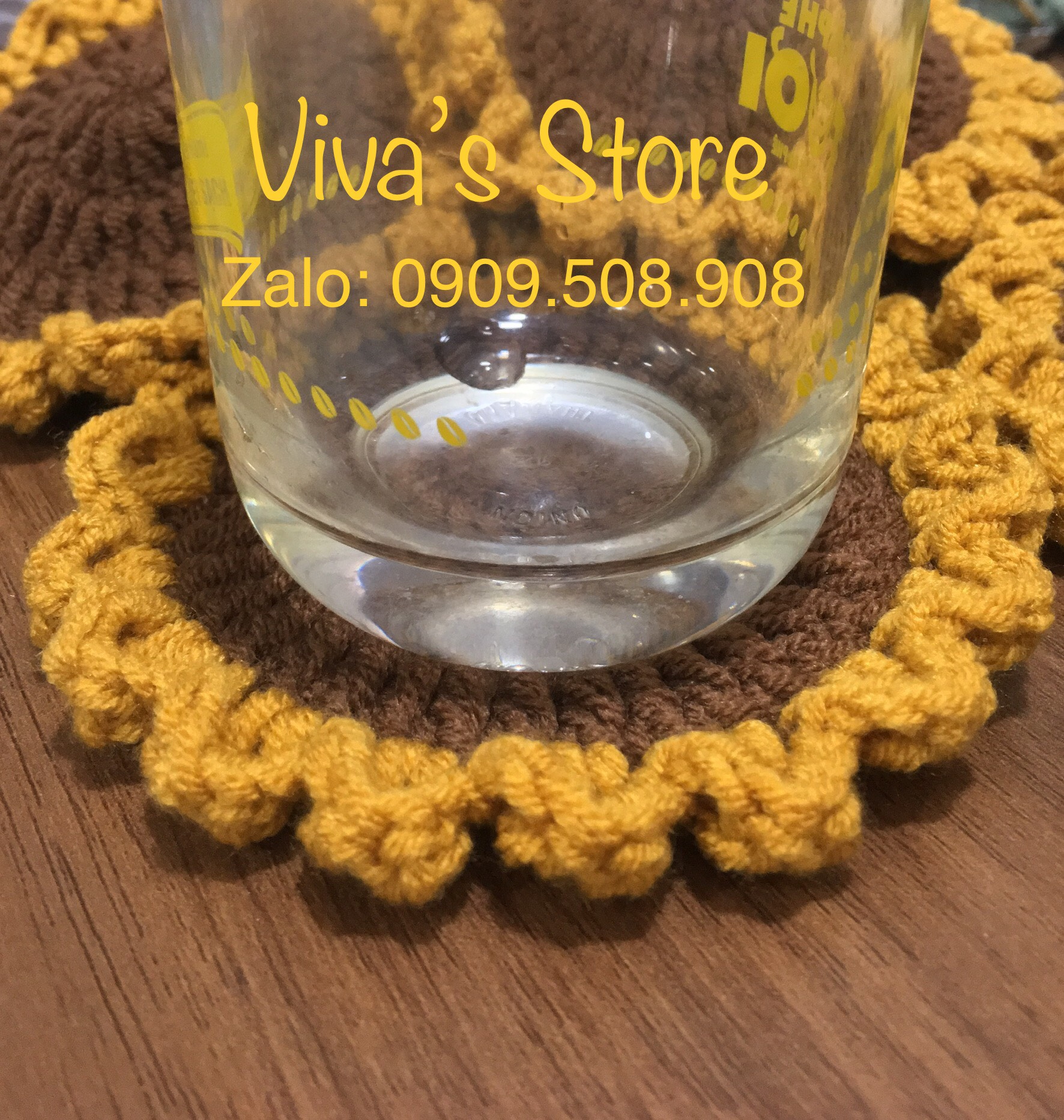 [HCM]Đế lót ly bằng len