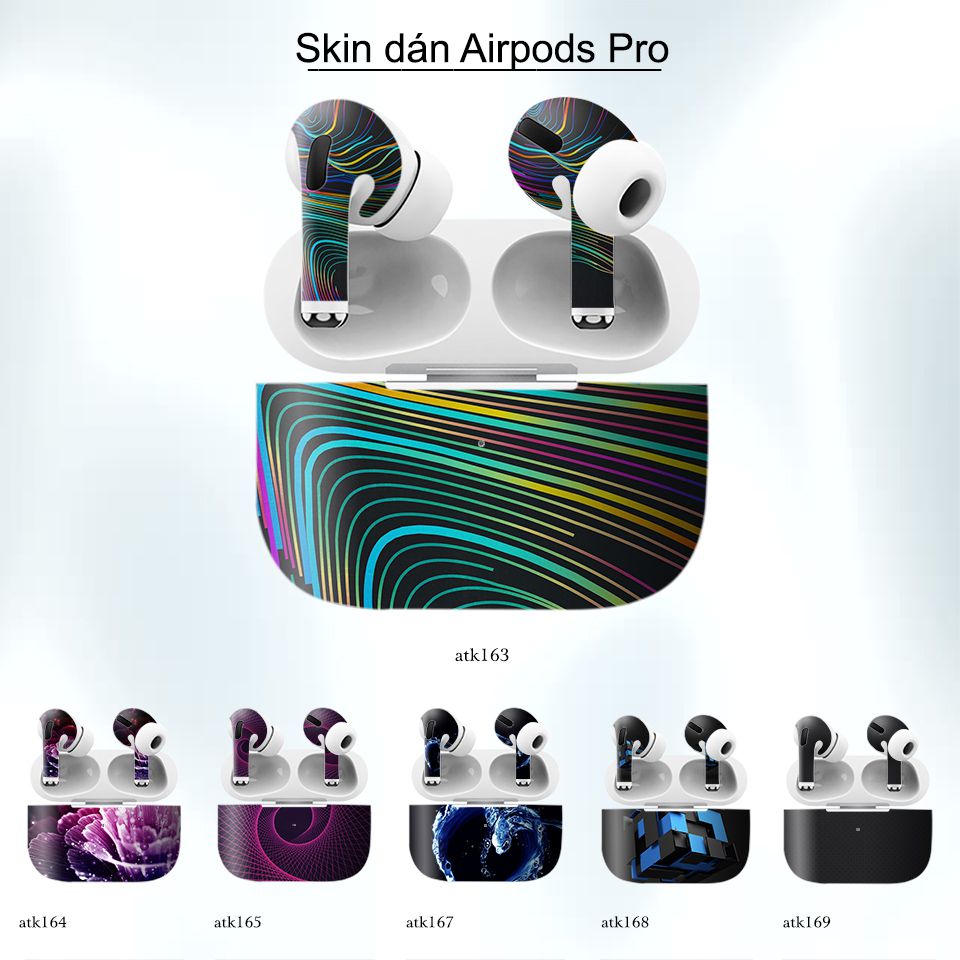 Decal Skin dán AirPods Pro mẫu thiết kế 27