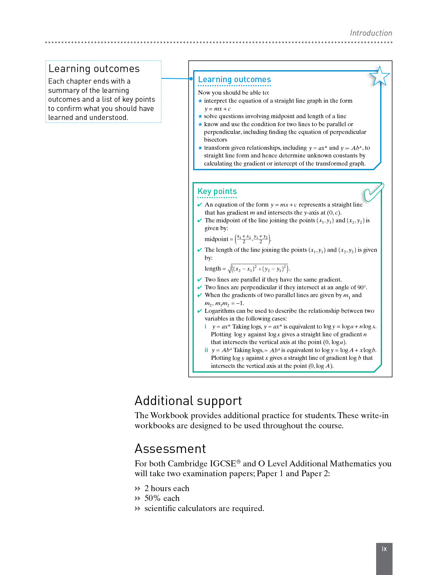 Cambridge IGCSE and O Level Additional Mathematics