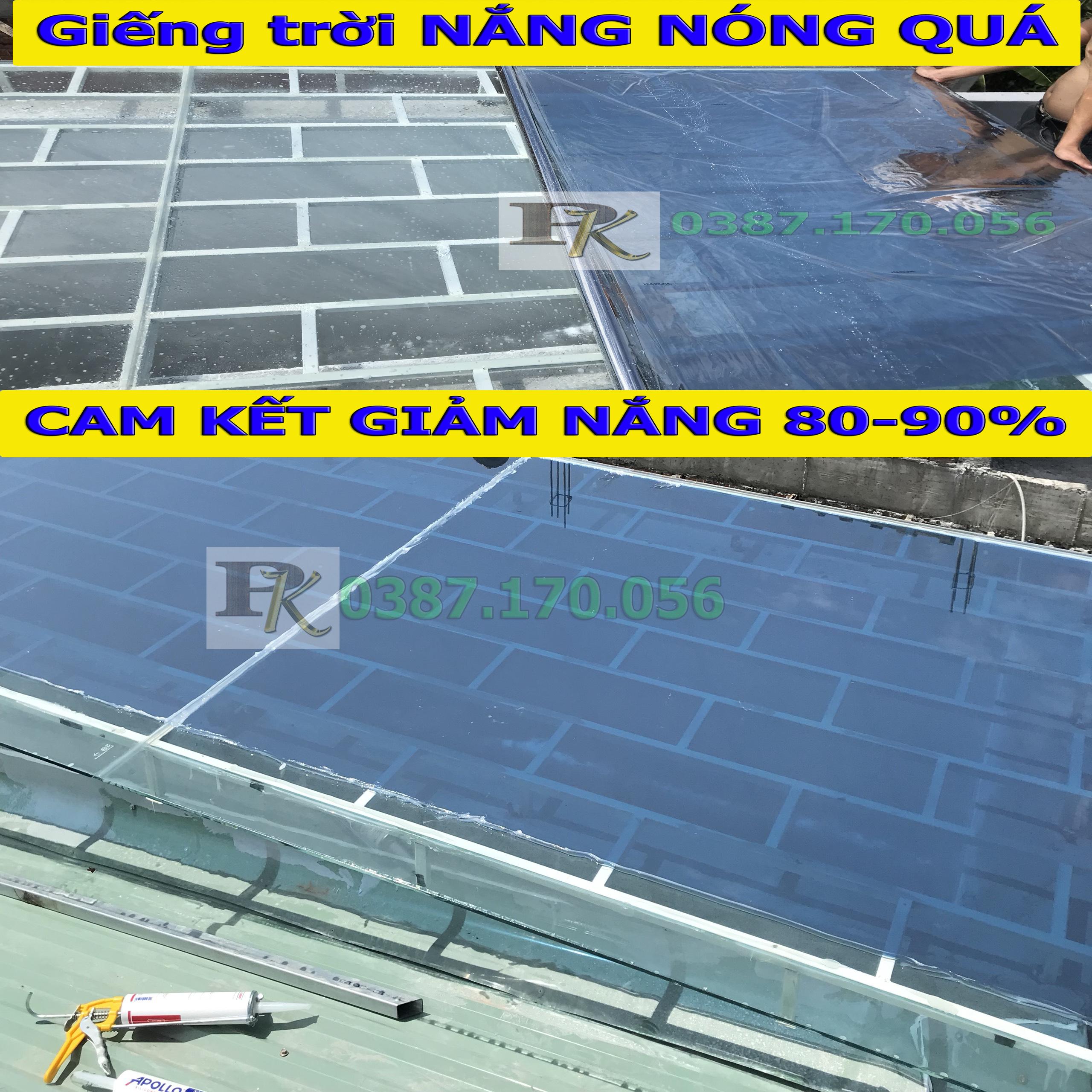 phim cách nhiệt chống nóng chống nắng cho giếng trời chính hãng hàn quốc khổ 1,5x1m