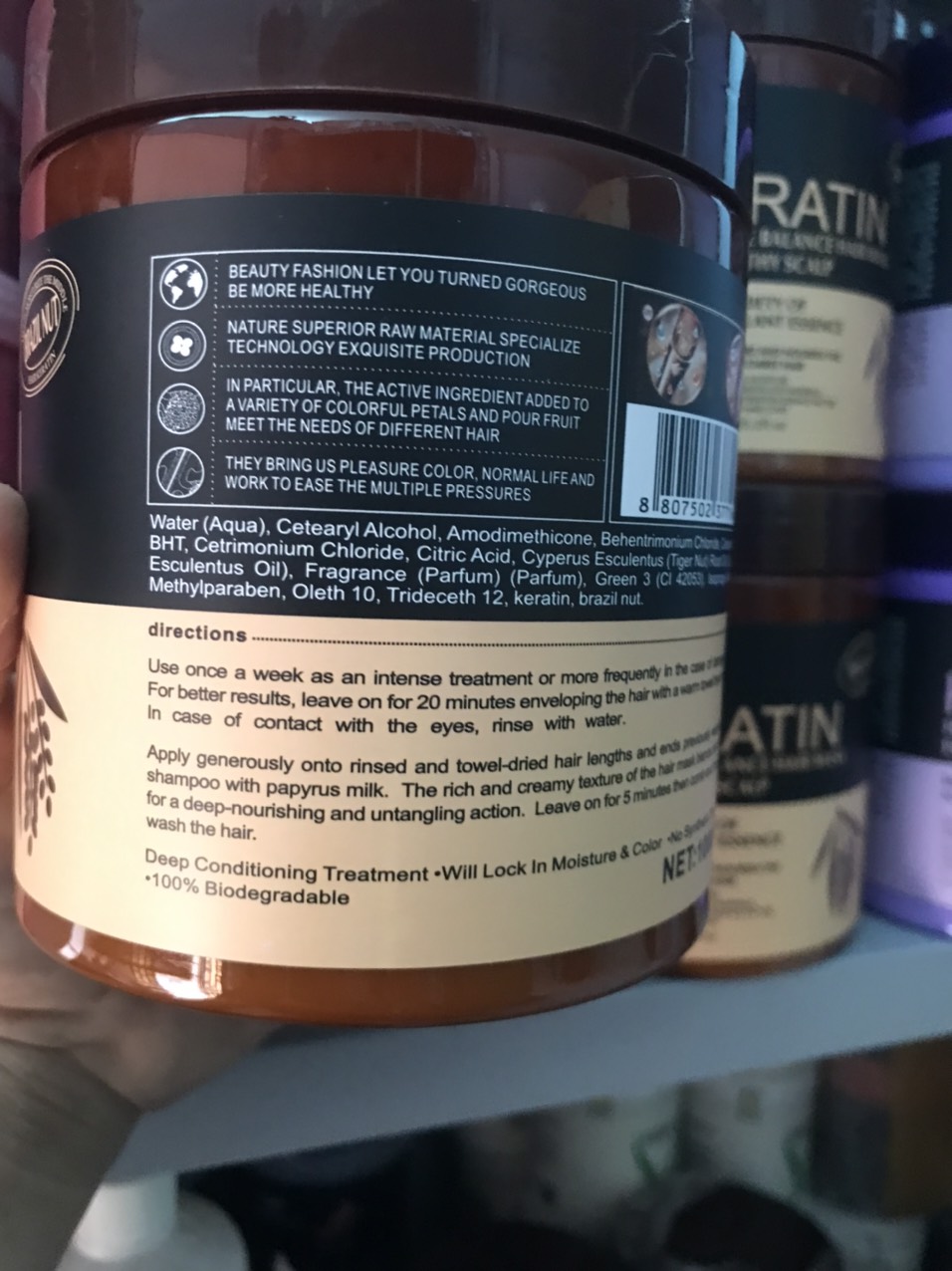 kem ủ tóc KERATIN collagen 1000ml (hủ nâu)