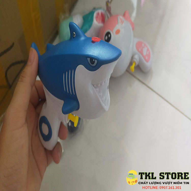 Đồ chơi phun nước hình cá mập, cá nóc cho bé
