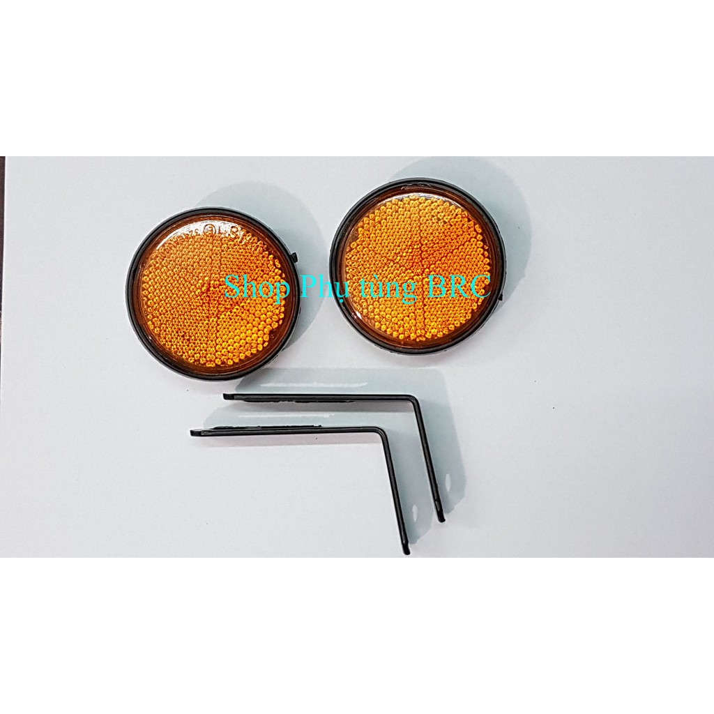 { Pát sắt} Mắt mèo tròn phản quang gắn biển số ( A/E chọn màu trên đơn hàng)