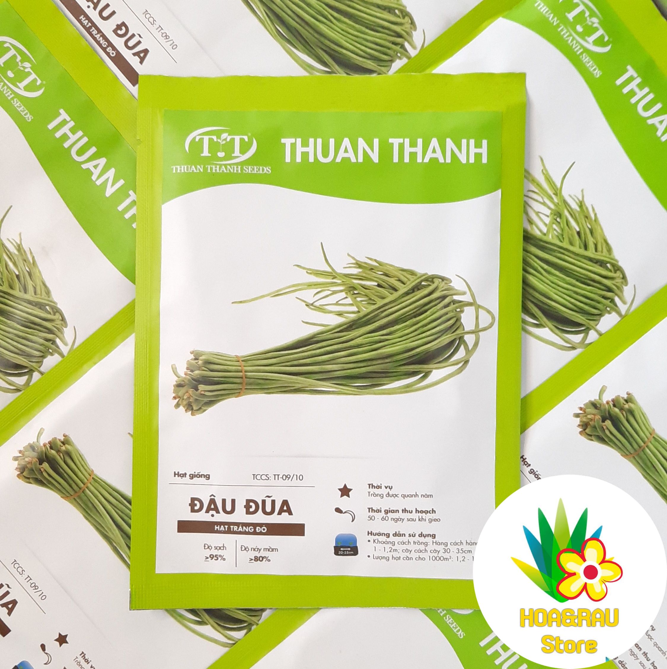 Hạt Giống Đậu Đũa Hạt Trắng Đỏ TT - Gói 20G