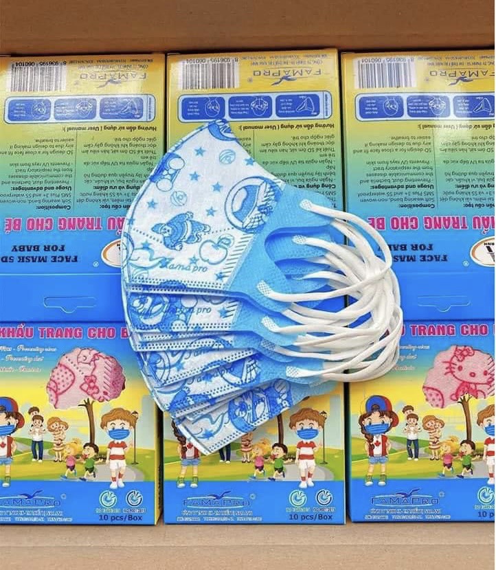 Khẩu trang kháng khuẩn cho bé