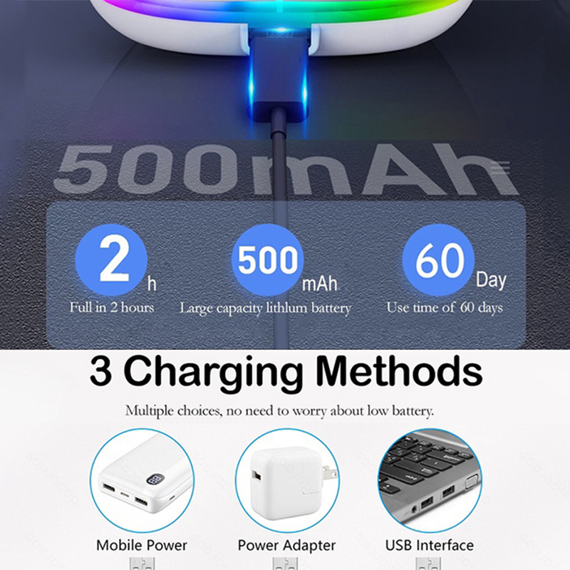 Wireless Mouse For Laptop PC Bluetooth RGB Rechargeable Mouses Wireless Computer Silent Mice LED Backlit Ergonomic Gaming Mouse