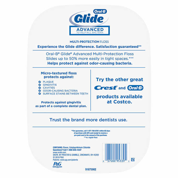 [HCM]Chỉ nha khoa Oral-B Glide Advanced Floss 44m
