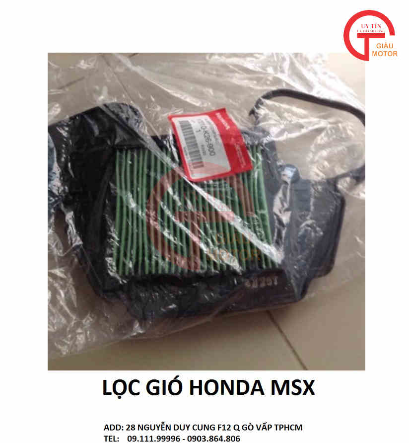 LỌC GIÓ HONDA MSX CHÍNH HÃNG
