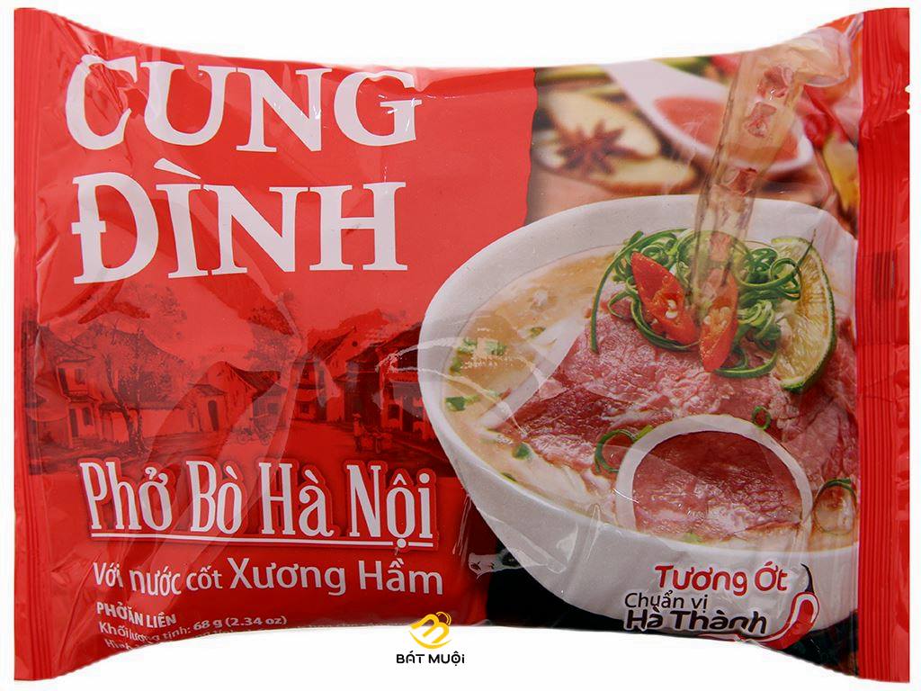 Phở bò hà nội hiệu cung đình gói 65g - bat muoi
