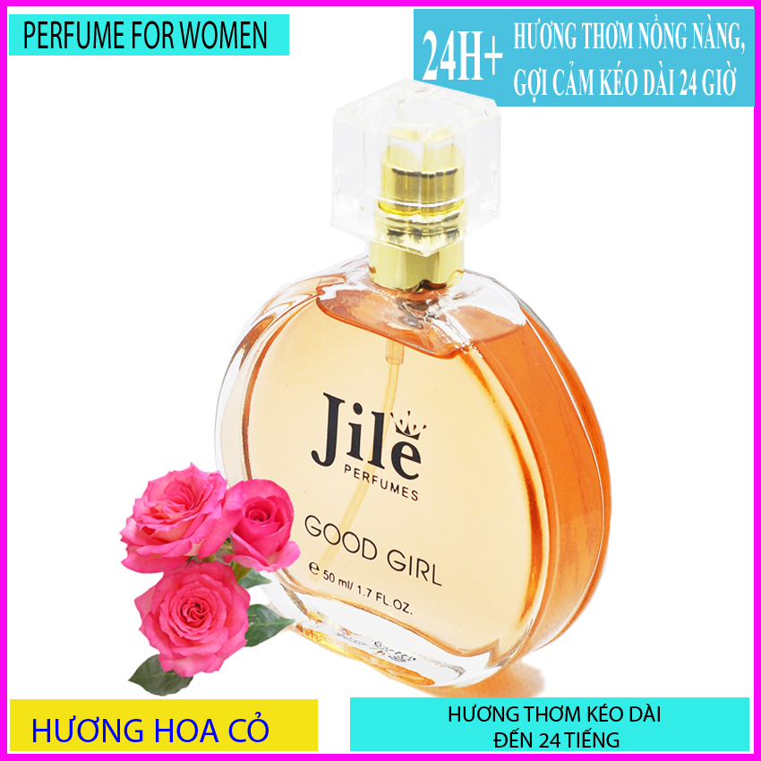 Nước hoa nữ thơm lâu,Jile Good girl,50ml,nuoc hoa cao cấp ,chính hãng, hương thơm dịu nhẹ,quyến rũ