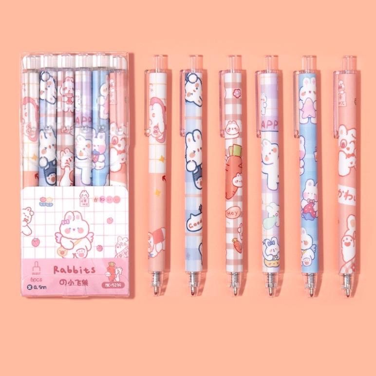 Bút Bi Mực Nước Mẫu Thỏ Cute