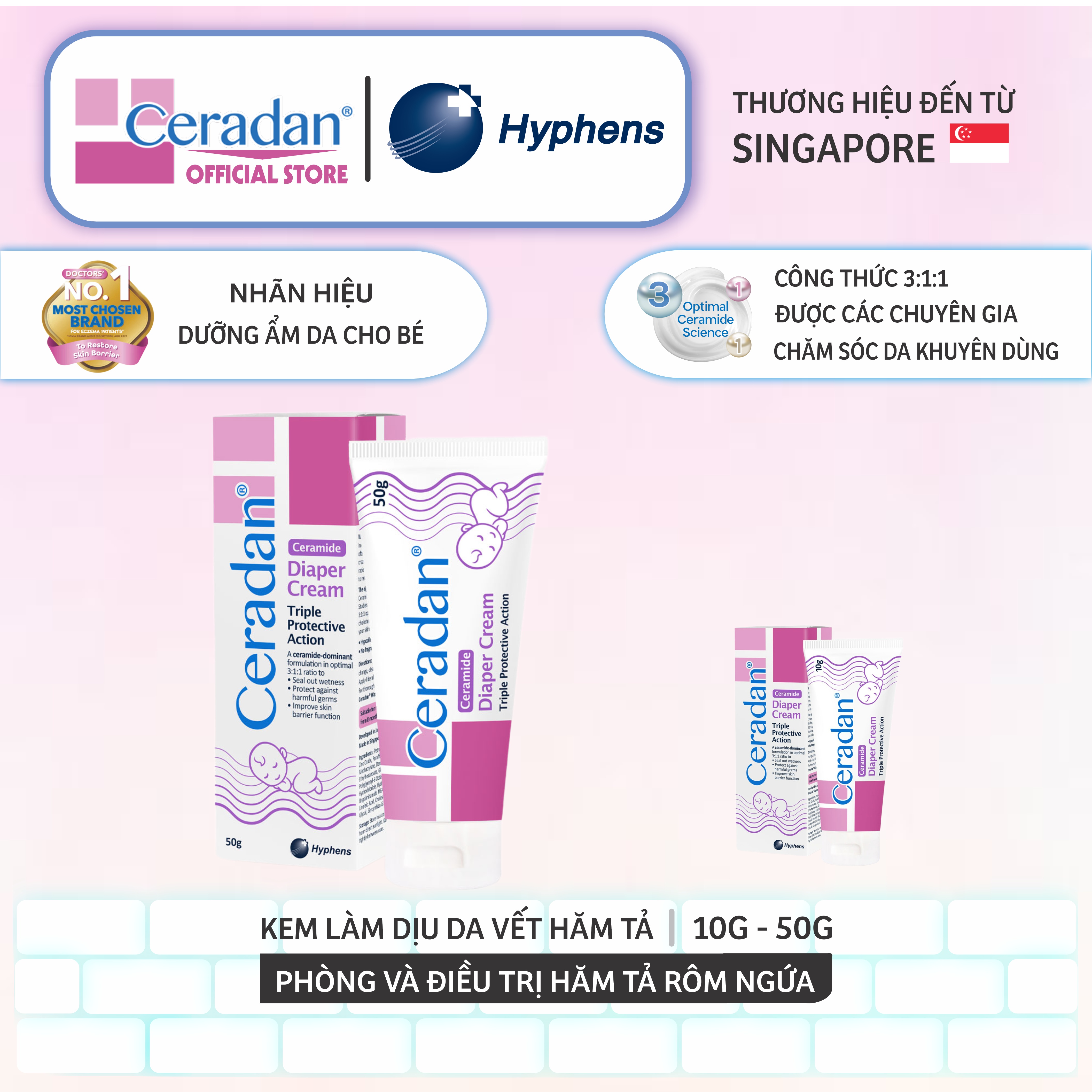 Ceradan anti-rash protection cream Dipper cream with zinc oxide