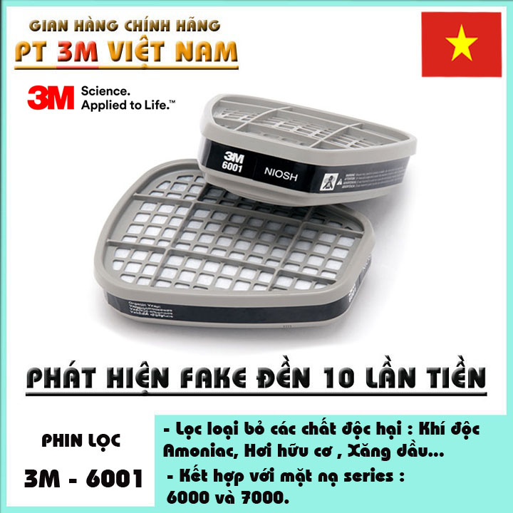 Phin lọc hơi hữu cơ 3M 6001