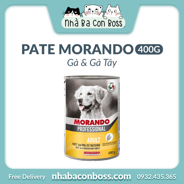 [Lon 400g] Pate Cho Chó Morando