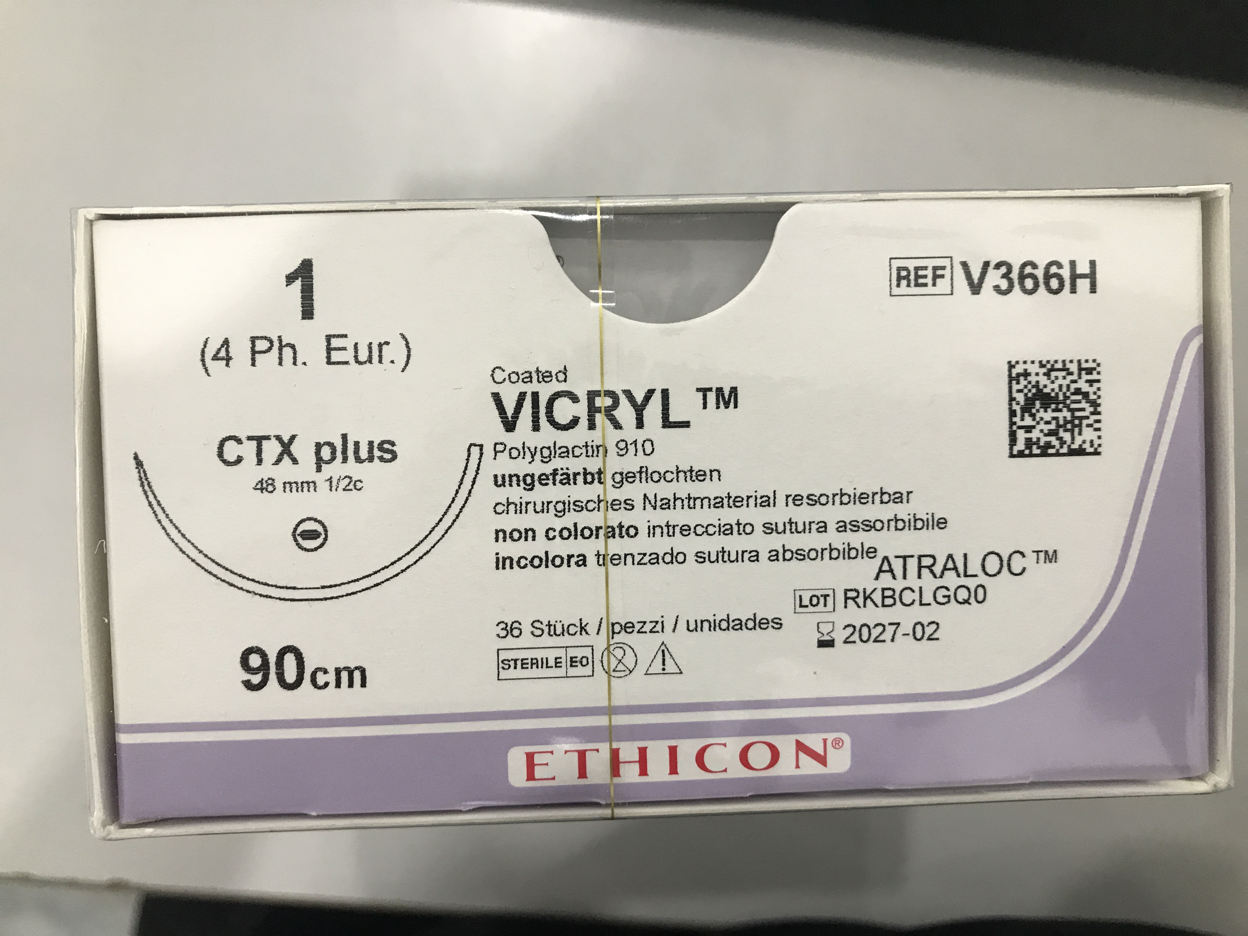 Chỉ phẫu thuật Vicryl 1