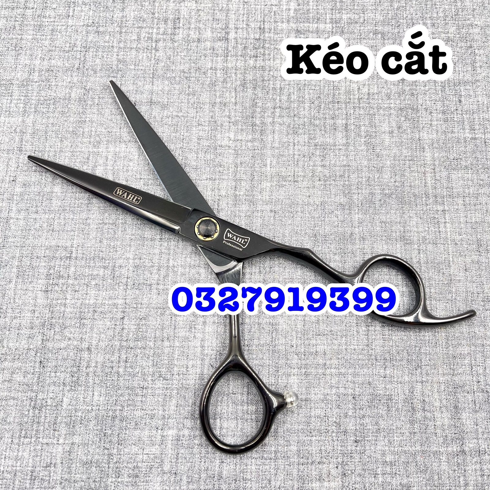 WAHL Kéo Cắt Tỉa Tóc Cao Cấp 6.0 in Thép Nhật S440 Độ Cứng Trên 62HRC Chất Lượng Tốt Nhất ( WAHL 38Đ )
