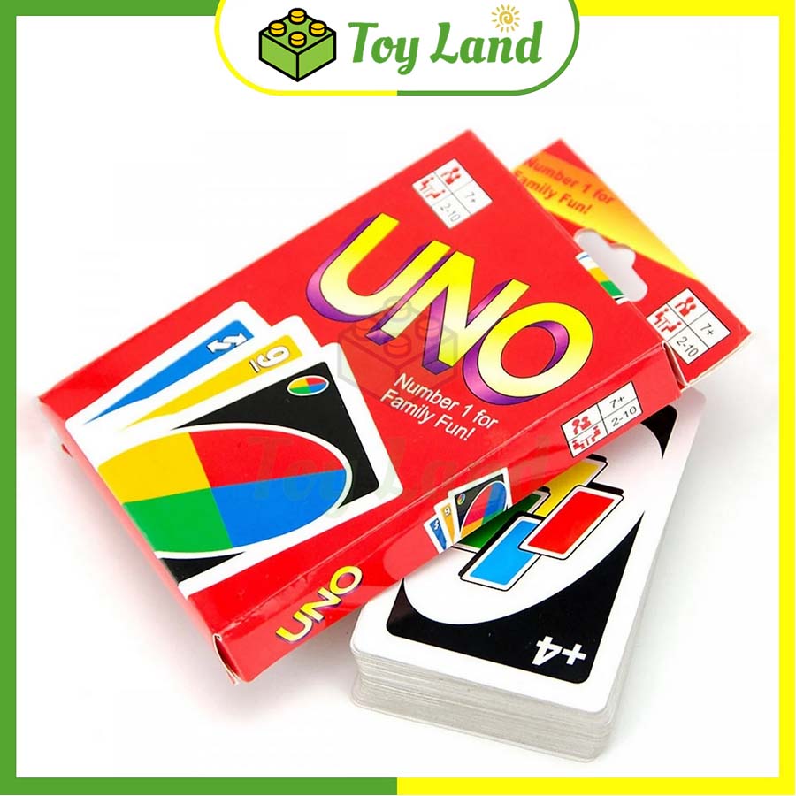 Bài uno board game 108 lá cơ bản chất giấy dày uno boardgame hộp đỏ