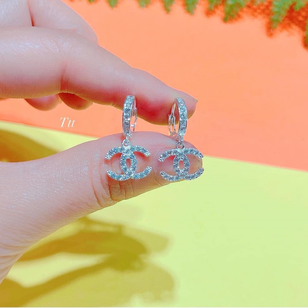 Bông tai bạc thời trang chất liệu bạc s925 MS0820