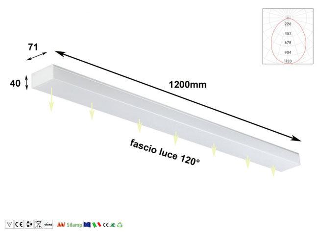 Liner Panel 70X1200 48W Led Ceiling Light