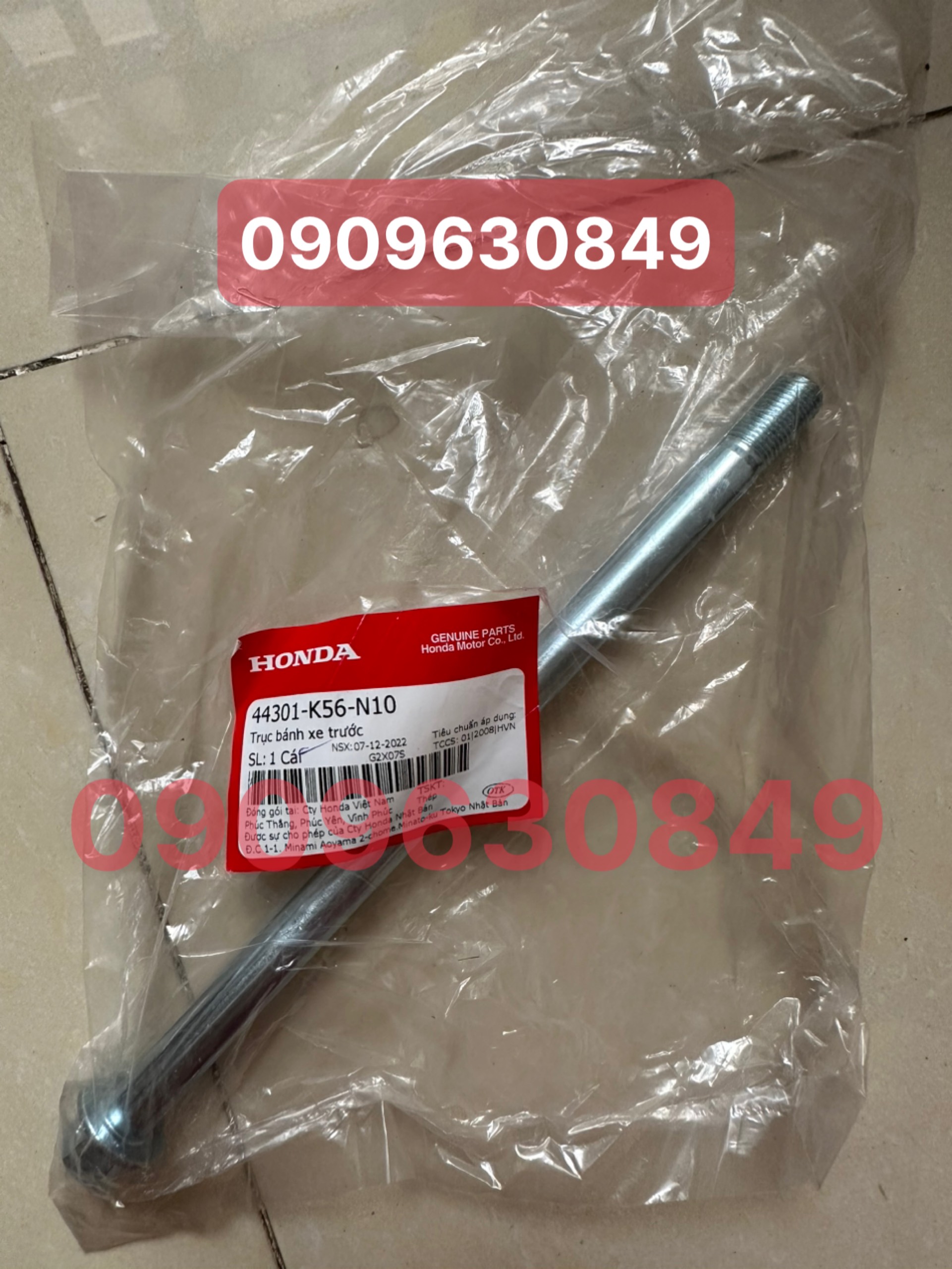 CỐT BÁNH TRƯỚC WINNER V1 ĐỜI 2016-2018 ZIN HÃNG HONDA