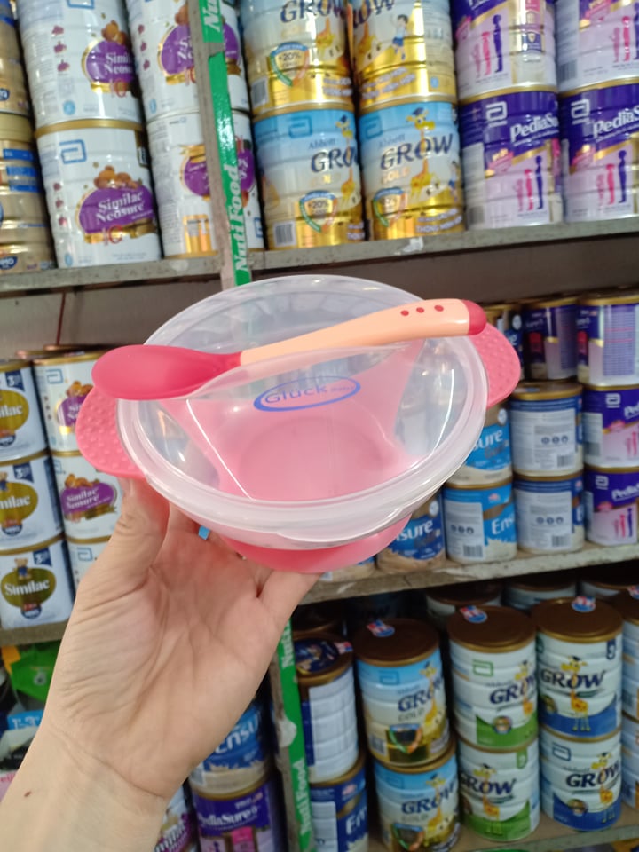 Bộ bát ăn dặm kèm thìa Gluck Baby