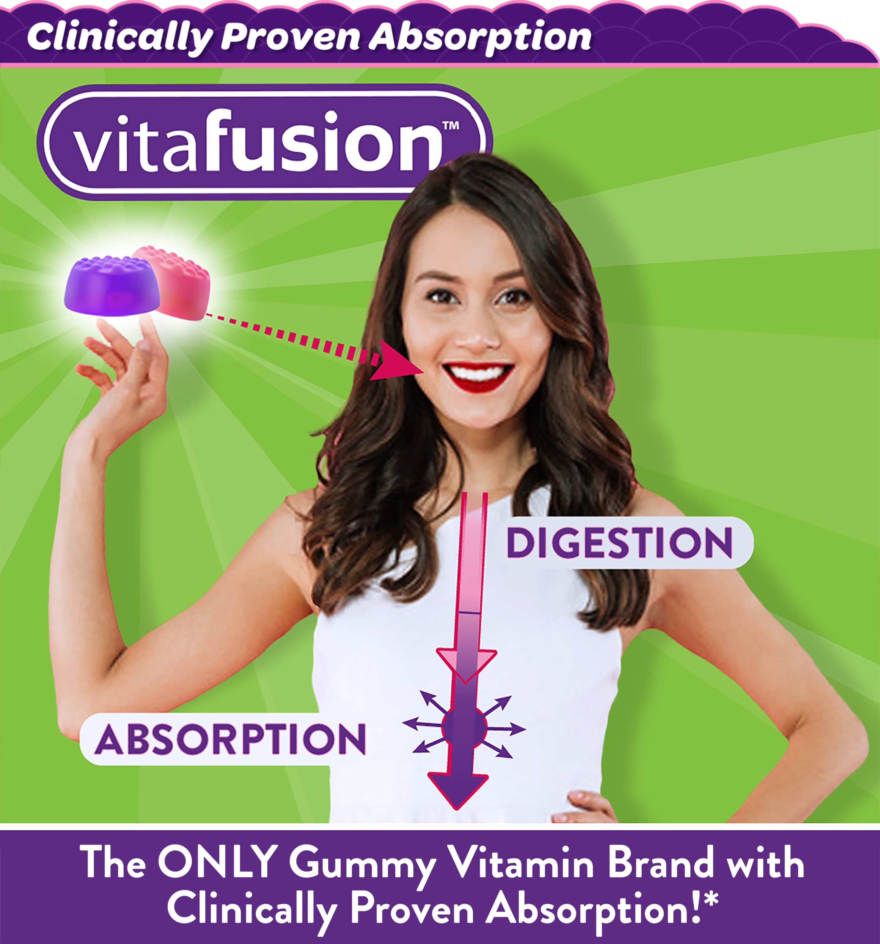 [HCM]Kẹo dẻo canxi va D3 Vitafusion Calcium+D₃ 100 Gummy Vitamins