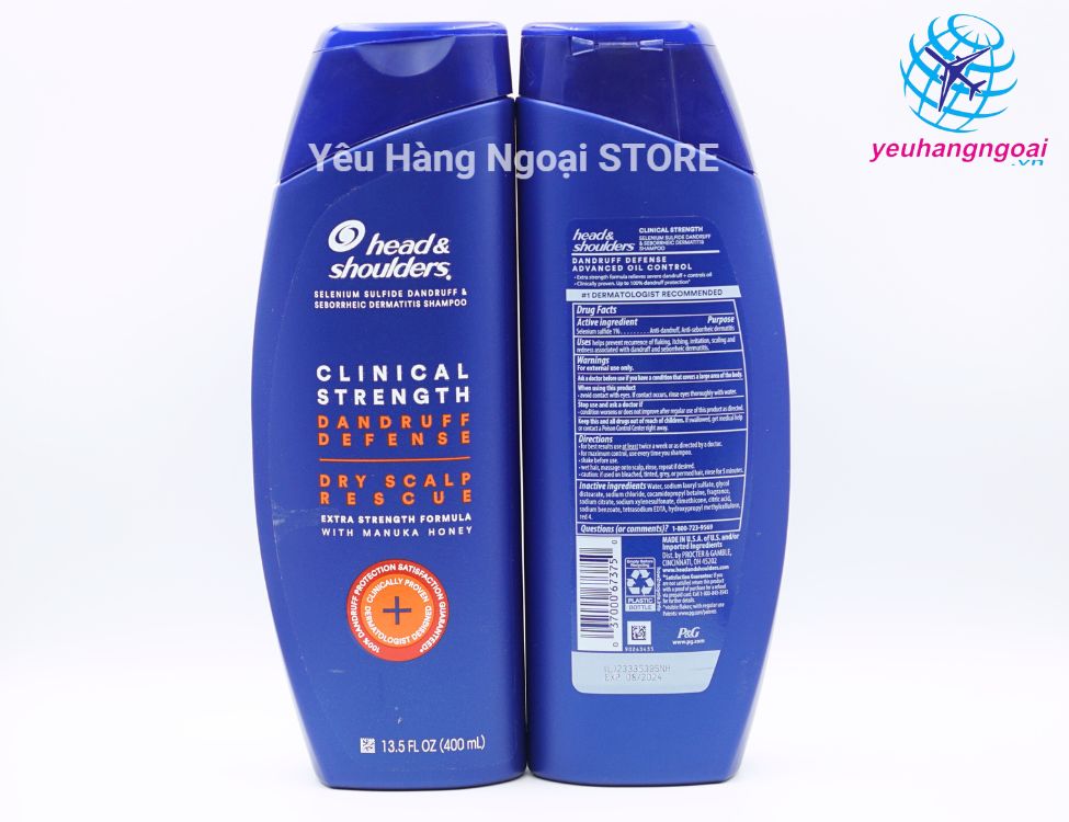 Dầu gội Head & Shoulders 400ml của Mỹ.