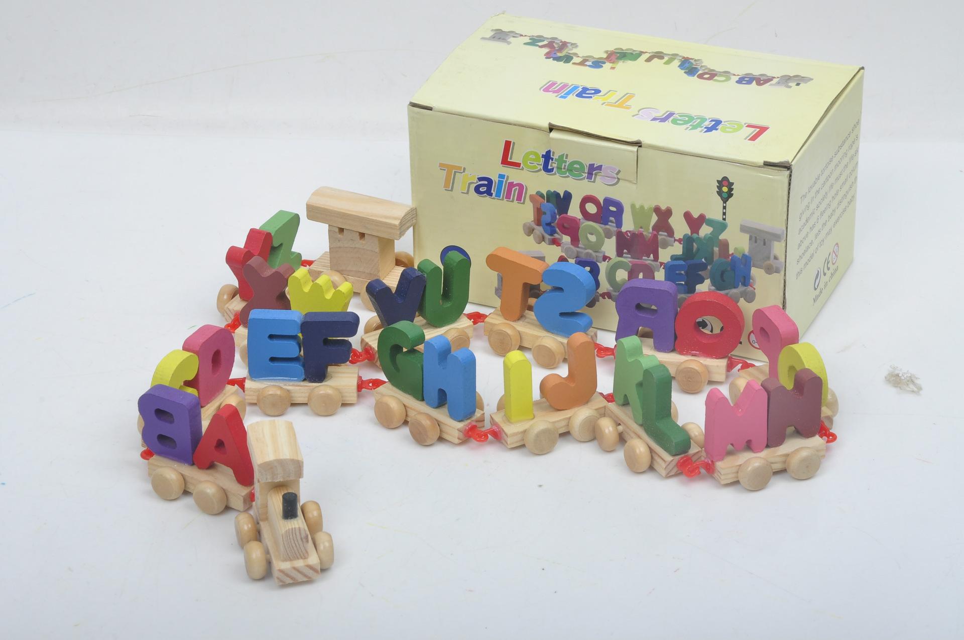 Đồ Chơi Cho Bé Hình Xe Lửa Kéo 26 Chữ Cái