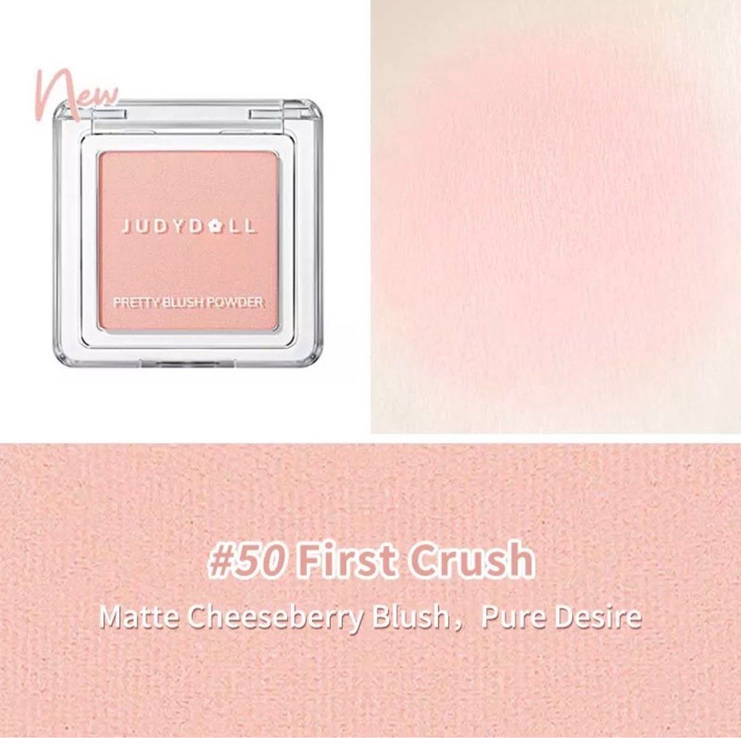 Phấn Má Hồng Judydoll Đơn Sắc Matte Shimmer Cheek 2g