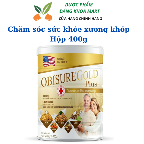 Sữa hạt xương khớp Obisure Gold Plus giúp nuôi dưỡng và bảo vệ sụn khớp xương khớp vận động linh hoạt