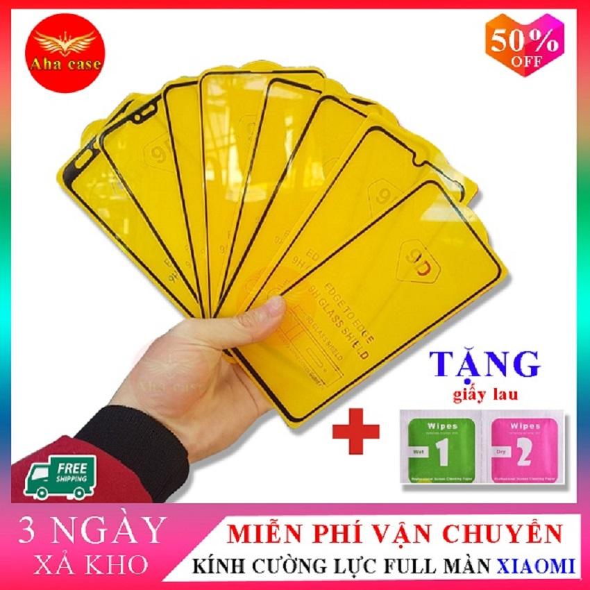 Kính cường lực Xiaomi redmi note 5, note 5 pro, note 7, note 7 pro, note 8, note 8 pro, Xiaomi redmi 6, redmi 6a, mi 8, mi 8 pro, mi 8 lite, mi 9, mi 9t, mi 9 se,   Xiaomi redmi 7, redmi 8, redmi k20, redmi k20 pro +[ TẶNG KÈM GIẤY LAU , Aha Case