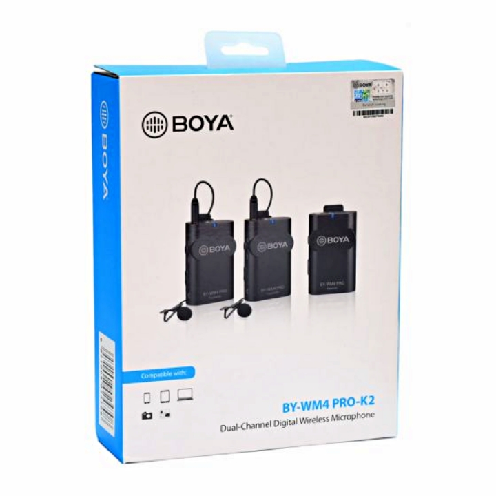 Boya BY-WM4 Pro K1/K2 - Micro Không Dây, Thu Âm Cho Máy Ảnh, Máy Quay, Smartphone
