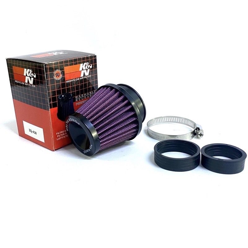 Pô E tăng tốc/ Lọc gió trụ K&N Gắn Xe Máy