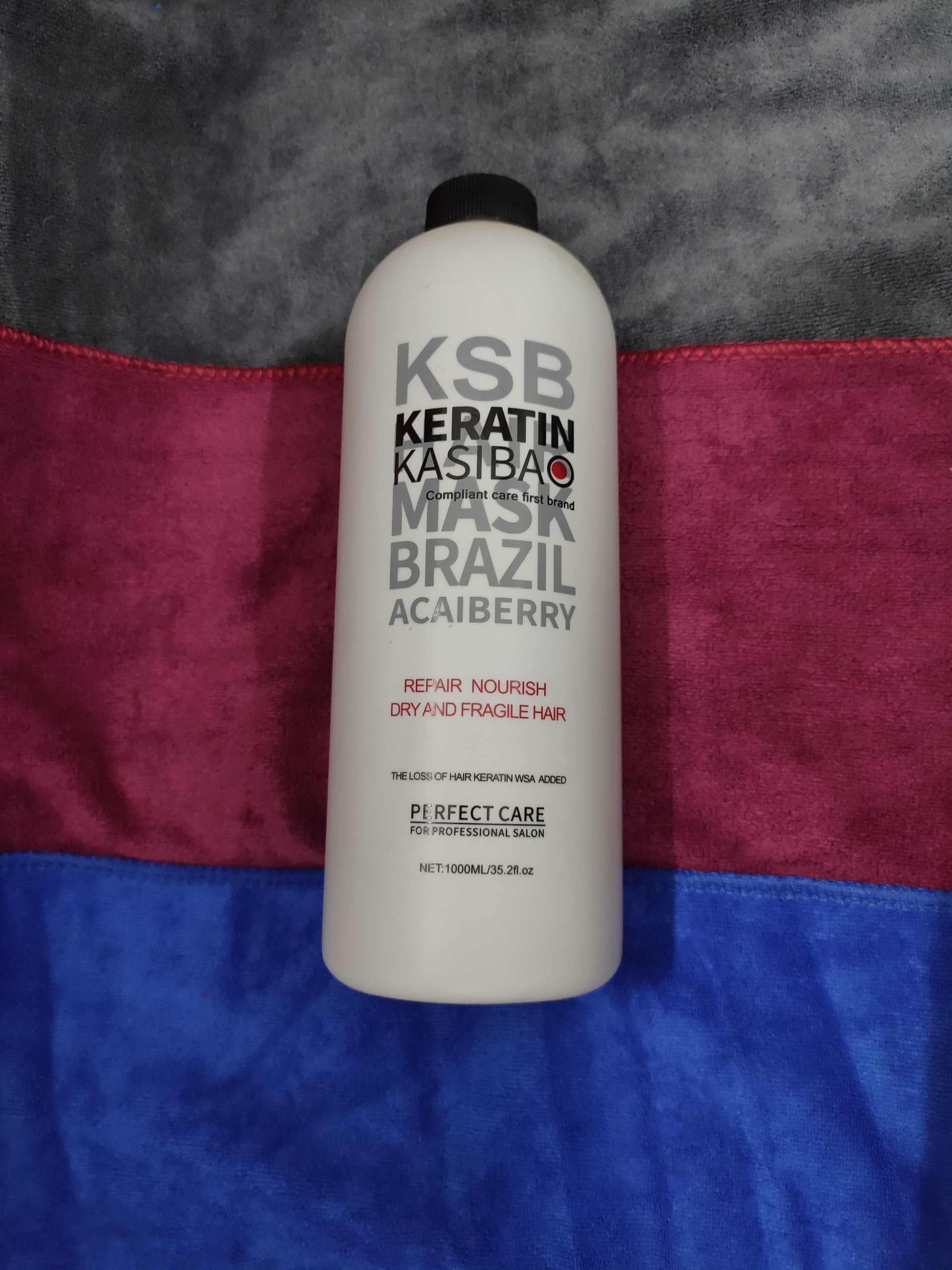 Keratin phục hồi tóc KSB chai trắng 1000ml