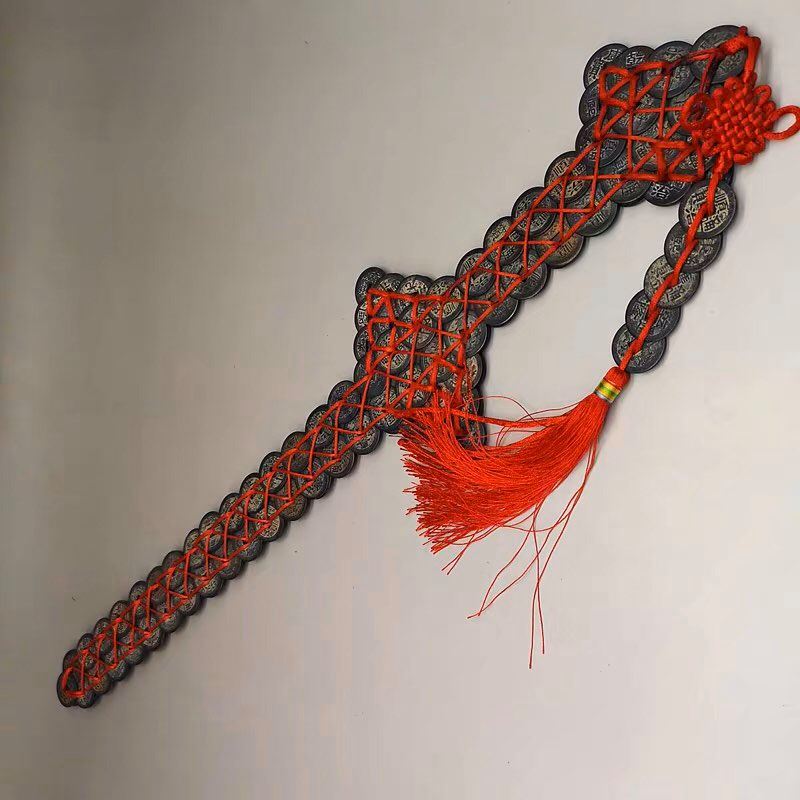 Kim tiền thất tinh bằng đồng dài 80cm