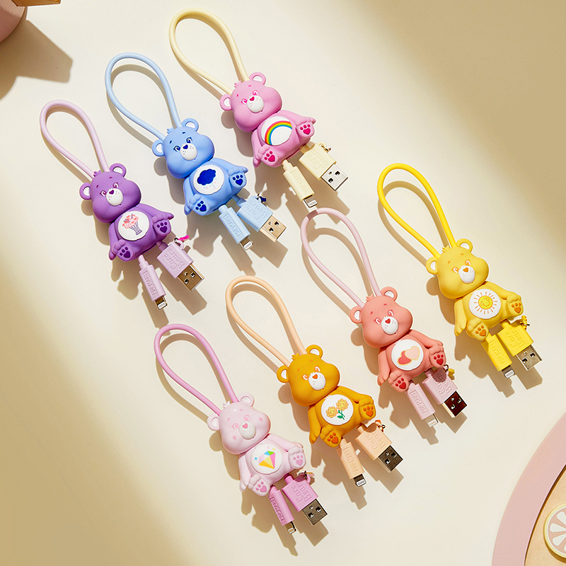 POP MART Care Bears Cozy Life Series - Data Cable Blind Box (iPhone/Type-C) Action Figures