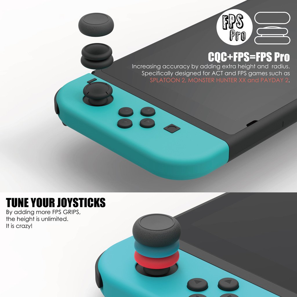 Set Nút Bọc Cần Analog Caps Joy-Con - Skull & Co