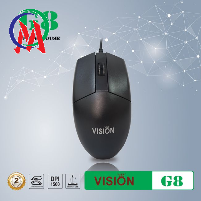 [HCM][Bảo hành 12 tháng 1 đổi 1] Chuột Có Dây Vision G8