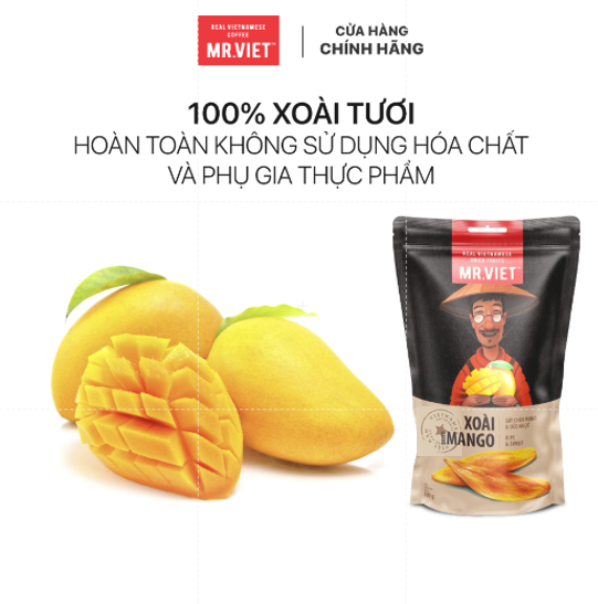 50 GÓI MR.VIET Xoài Sấy Chín Mọng & Dẻo Ngọt (MR.VIET Dried Mango Ripe & Sweet)