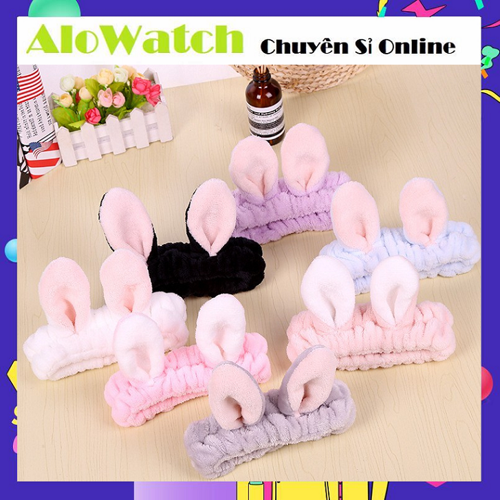 ALOWATCH Băng đô tai thỏ 3D siêu xinh