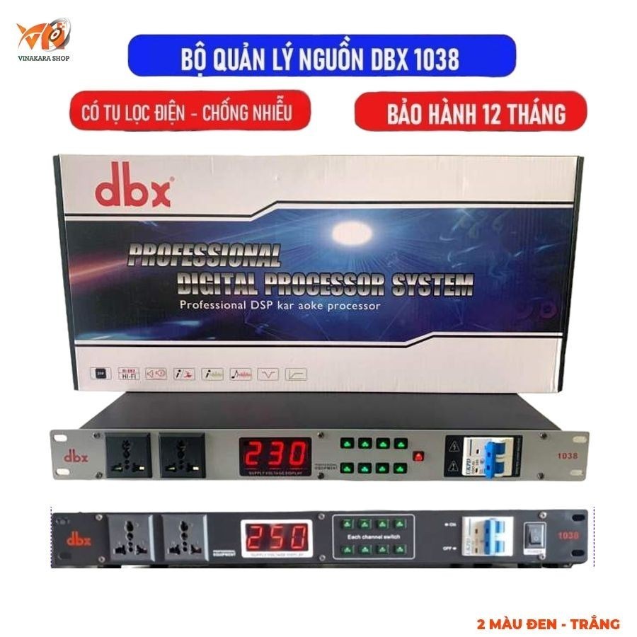 HÀNG CAO CẤP | Bộ Quản Lý Nguồn DBX 1038 Plus Bảo Vệ Dàn Âm Thanh, Automat Tự Ngắt, Chống Chập Trạm Cháy Nổ Chống Sốc Điện Hiệu Qủa.
