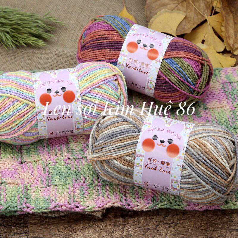 Len Yaoh Love sợi to 3mm cuộn 100g